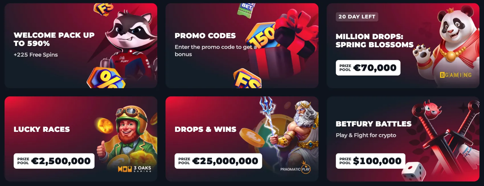 Resumen de bonos y promociones de BetFury